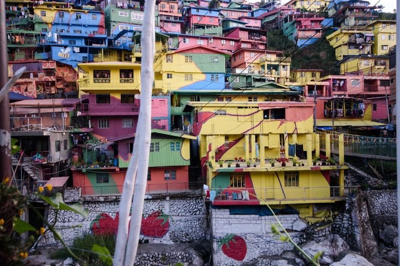 vista de favelas