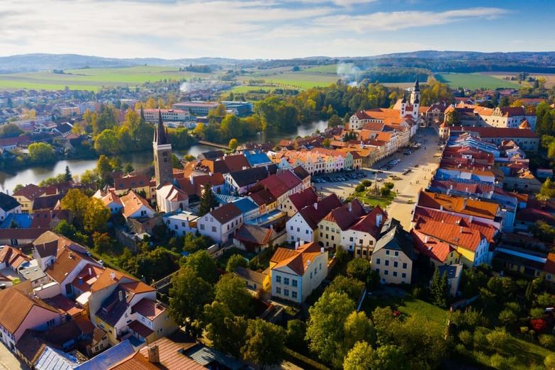 vista de una ciudad en la república checa